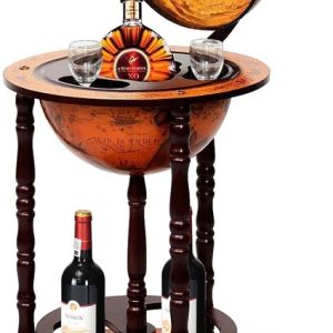 NordHaus Globe Bar – Meuble Minibar – Chariot de Bar – Design Vintage – 45 cm de Diamètre NordHaus Globe Bar – Meuble Minibar – Chariot de Bar – Design Vintage – 45 cm de Diamètre