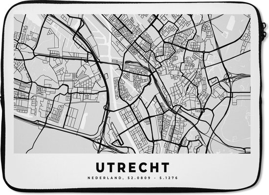 Housse pour ordinateur portable 13 pouces - Carte - Pays- Nederland - Utrecht - Housse pour ordinateur portable