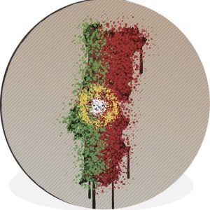 Illustration du Portugal aux couleurs du drapeau Cercle mural aluminium ⌀ 30 cm – tirage photo sur cercle mural / cercle vivant / cercle de jardin (décoration murale) Illustration du Portugal aux couleurs du drapeau Cercle mural aluminium ⌀ 30 cm – tirage photo sur cercle mural / cercle vivant / cercle de jardin (décoration murale)