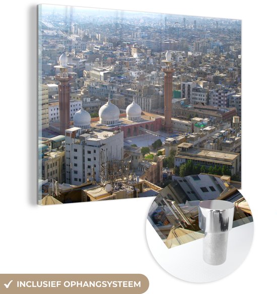 Journée ensoleillée en plexiglas Karachi 160x120 cm - Tirage photo sur Glas (décoration murale plexiglas) XXL / Groot format!