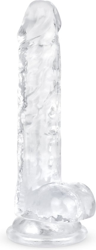 Godemiché en gel avec testicules - 17 cm