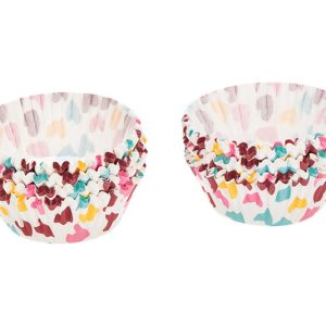 PATISSE Papierförmchen 200 Stück weiss/bunt Herzen ø 5 cm PATISSE Papierförmchen 200 Stück weiss/bunt Herzen ø 5 cm