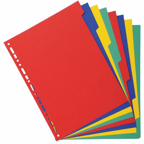 Intercalaires carte marbrée 220g 8 positions