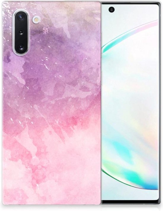 Housse Coque pour Samsung Galaxy Note 10 Coque Peinture Rose Pourpre