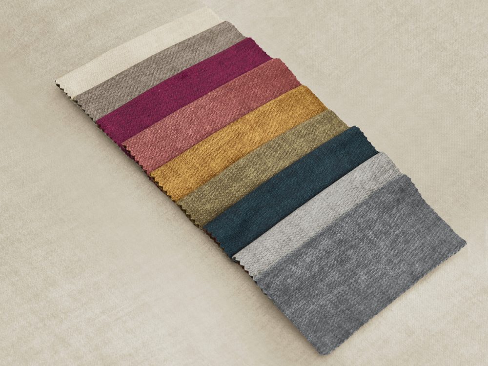Meridienne avec tetiere pour canape modulable JANA tissu velours – Image 3