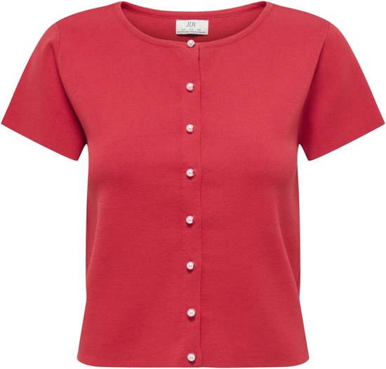 Jacqueline de Yong Gilet Jdyastra S/s Cardigan Knt 15377752 Tomate Femme Taille - XS