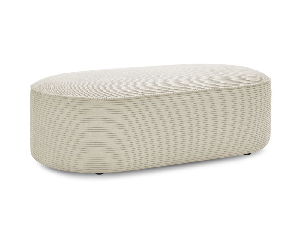 Pouf pour canape modulable ROUSSEAU velours cotele