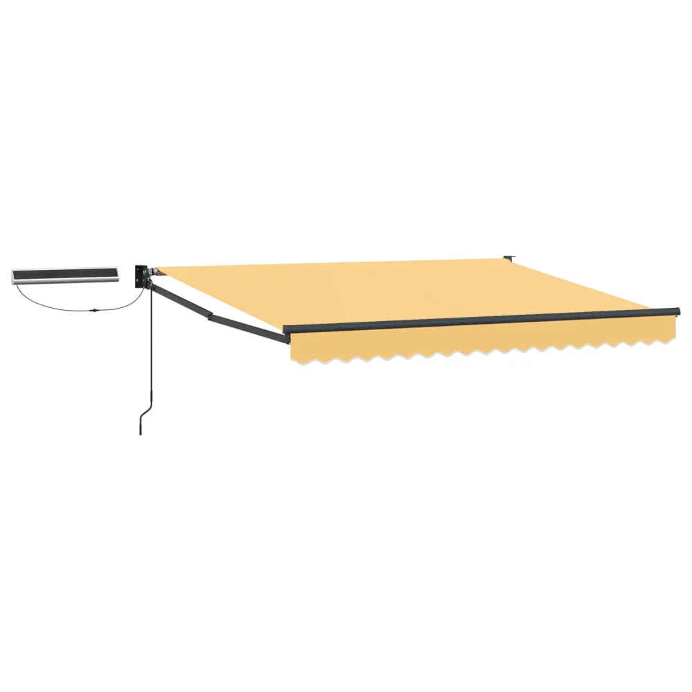 Electric Retractable Awning Sand 100% Polyester and Aluminium