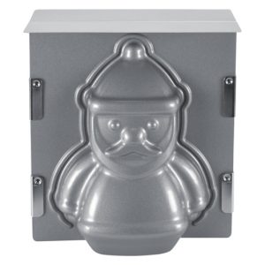 STÄDTER Backform 3D Santa Claus 19x21x12 cm silber We love Baking STÄDTER Backform 3D Santa Claus 19x21x12 cm silber We love Baking