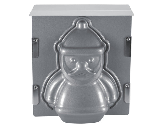 STÄDTER Backform 3D Santa Claus 19x21x12 cm silber We love Baking