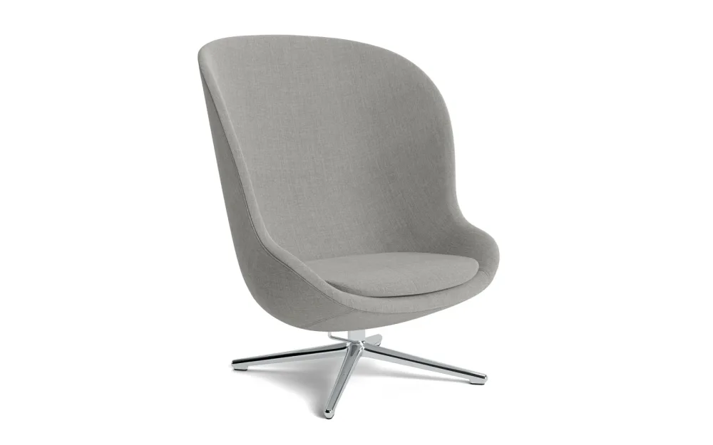 Hyg Lounge-Sessel Hoch mit Drehgestell Aluminium Tilt Remix