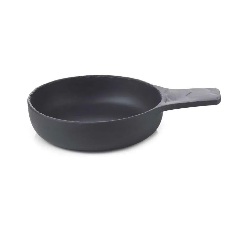 Basalt Kasserolle 13cm Matt schiefer style