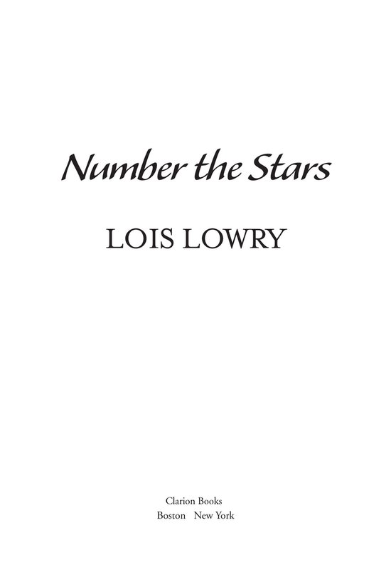 Number the StarsEbook A Newbery Award Winner