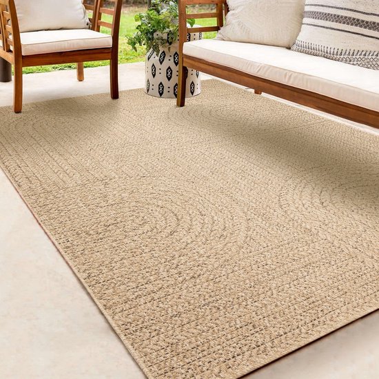 Karpet24 Kenzy Tapis d’extérieur aspect jute| Rectangulaire avec motif arc-en-ciel | aspect naturel pour jardin, balcon ou terrasse | Tapis de jardin résistant aux intempéries et aux UV – 240 x 340 cm Karpet24 Kenzy Tapis d’extérieur aspect jute| Rectangulaire avec motif arc-en-ciel | aspect naturel pour jardin, balcon ou terrasse | Tapis de jardin résistant aux intempéries et aux UV – 240 x 340 cm