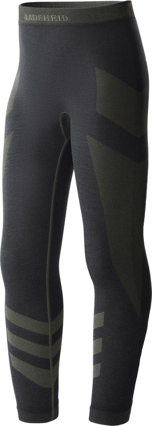 Ladeheid Thermobroek - Thermo ondergoed - Kinderen - Jongen - Meisjes - 134-140 - Zwart/Kaki - LA-LA40-KIDS-Pants