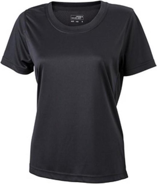 James and Nicholson Femmes / Ladies Active Tee (Zwart)