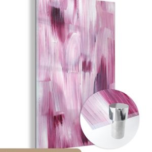 MuchoWow® Peinture sur verre 120×180 cm – Peinture sur verre acrylique – Couleurs – Peinture – Peinture – Rose – Photo sur verre – Peintures MuchoWow® Peinture sur verre 120×180 cm – Peinture sur verre acrylique – Couleurs – Peinture – Peinture – Rose – Photo sur verre – Peintures