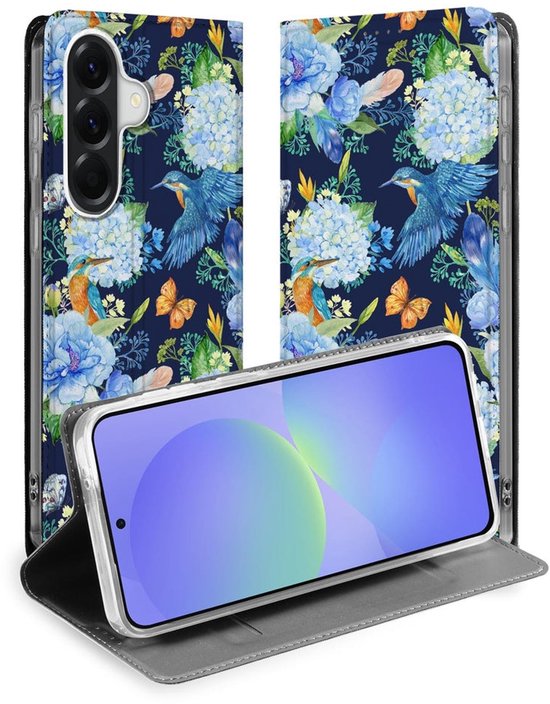Housse de support pour Housse Bookcase Samsung Galaxy A37 Martin-pêcheur