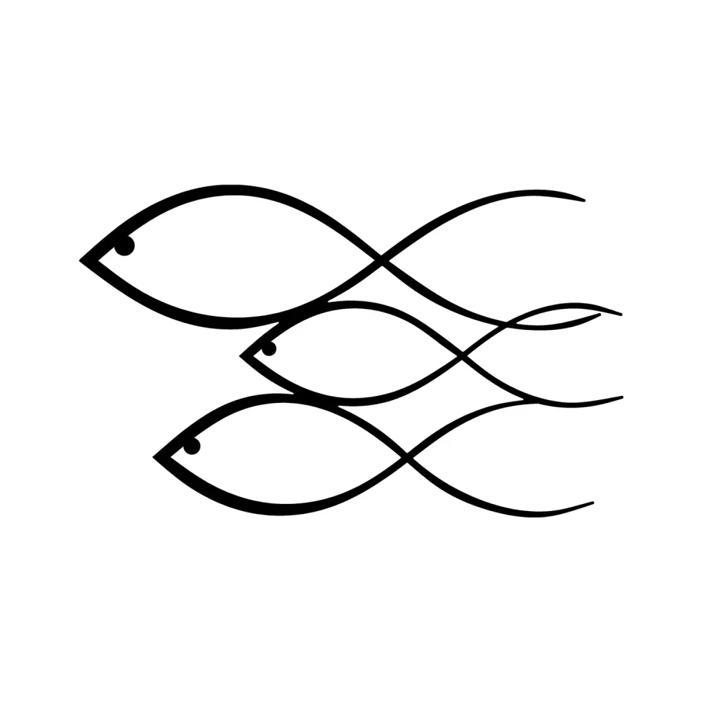 Fish Wanddeko - Schwarz – Image 3
