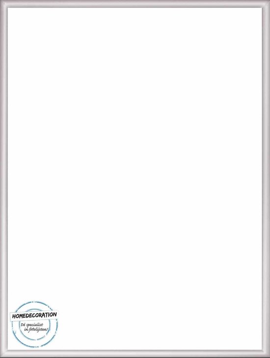 Homedecoration Almelo - Cadre photo - Format photo - 60 x 91 cm - Brillant argent