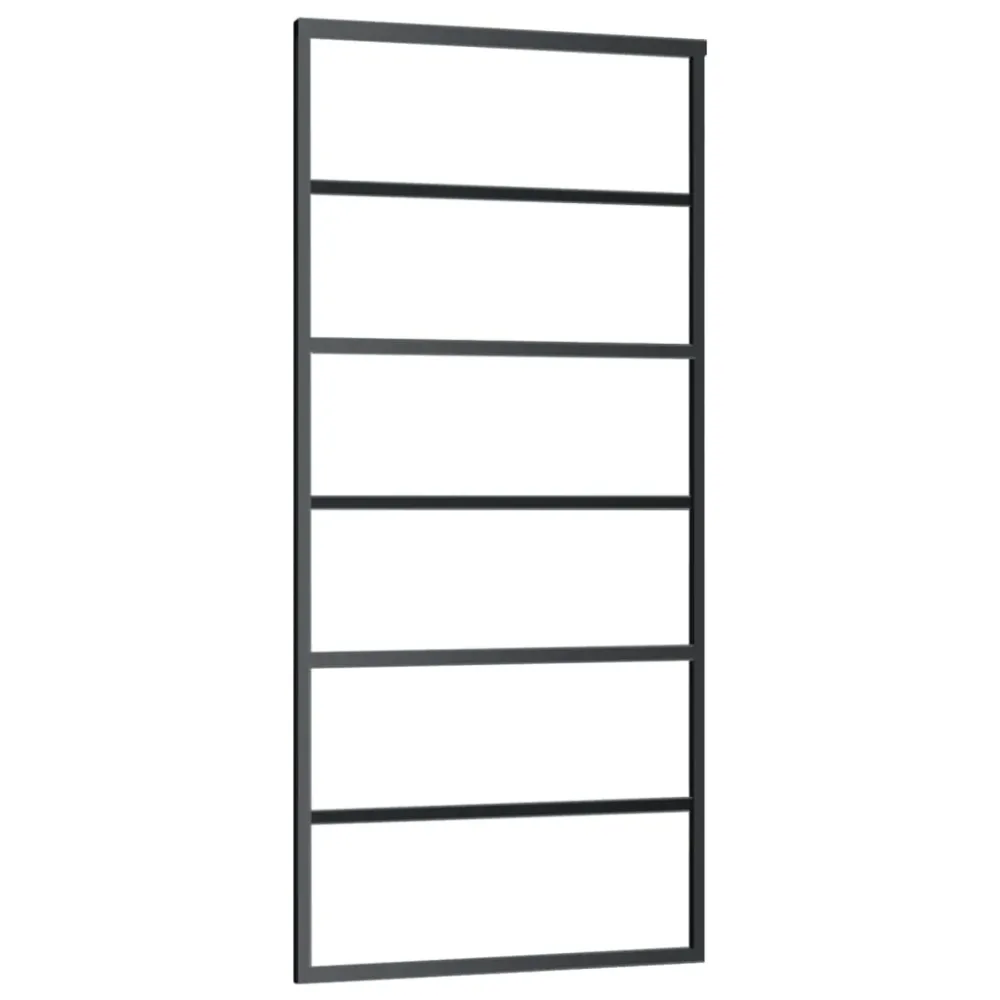 Sliding Door with Hardware Set ESG Glass&Aluminium 90x205 cm – Image 3