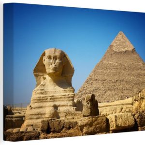 Grand Sphinx de Gizeh et la Pyramide de Khéphren Toile 90×60 cm – Tirage photo sur toile (Décoration murale salon / chambre) Grand Sphinx de Gizeh et la Pyramide de Khéphren Toile 90×60 cm – Tirage photo sur toile (Décoration murale salon / chambre)