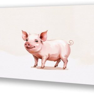 Illustration de cochon rose mignon – Art sur toile de cochon – Peinture sur toile animaux – Art Digital – Peinture de campagne – Décoration murale de chambre – toile 120×80 cm Illustration de cochon rose mignon – Art sur toile de cochon – Peinture sur toile animaux – Art Digital – Peinture de campagne – Décoration murale de chambre – toile 120×80 cm