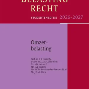 Studenteneditie Cursus Belastingrecht Omzetbelasting 2026-2027 Studenteneditie Cursus Belastingrecht Omzetbelasting 2026-2027