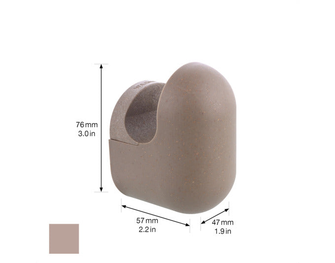 WAGNER Wandhaken Pill Klein taupe Inkl. Schrauben+Dübel – Image 2