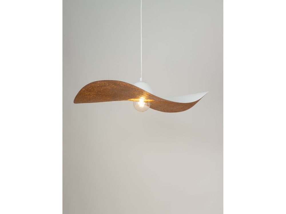 Lustre KIRAN bicolore blanc en acier – Image 2