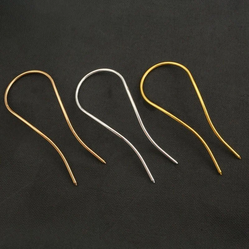 U-Shaped Alloy Hair Pins for DIY Hairstyles - 2 Pack, 80mm x 30mm – Image 2