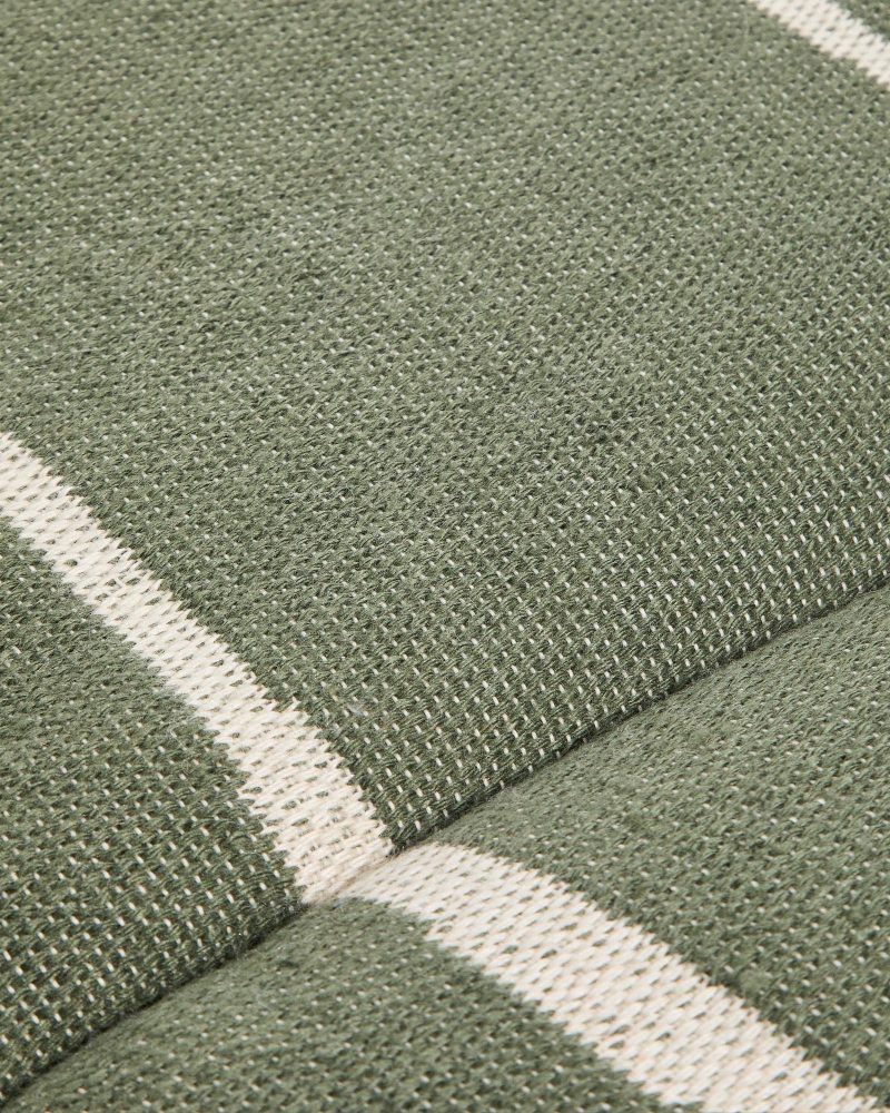 Sonnenliegekissen Daila mit Ikat-Muster 100 % PET grün 50 x 175 cm – Image 2
