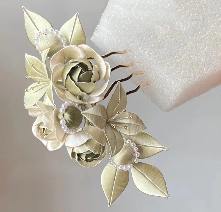 Tingyu Hairpin Chanhua Materials Flowers DIY Kit - Include Detailed Video Tutorial – Image 2