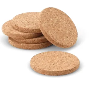 6er Set Kork Gläseruntersetzer 10cm
