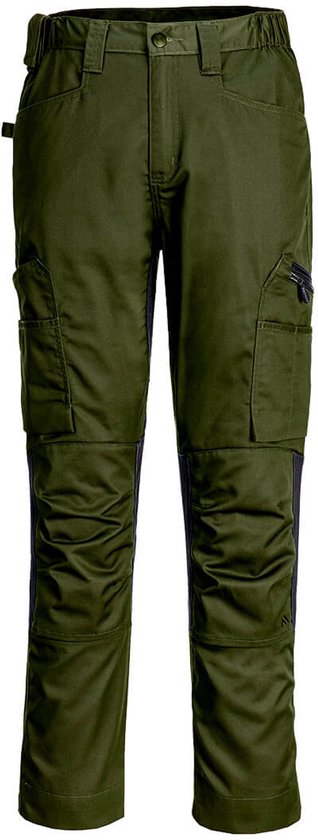 Pantalon extensible Eco Portwest WX2 CD881 - Vert olive - 30