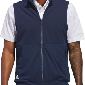 adidas Performance Veste sans manches entièrement zippée Ultimate365 Tour – Hommes – Bleu – XS