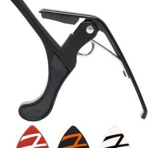 Finesse Universele Capo met Plectrums – Gitaar – Akoestisch – Elektrische – Ukelele – Zwart Finesse Universele Capo met Plectrums – Gitaar – Akoestisch – Elektrische – Ukelele – Zwart