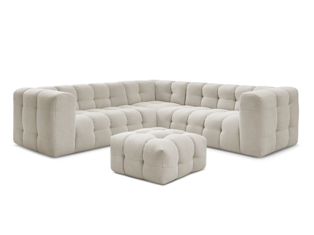 Canape d'angle reversible CLOUD avec pouf