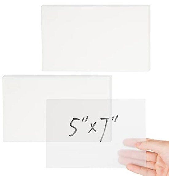 Notes adhésives transparentes 18 cm - Grandes notes autocollantes pour le bureau, l'école et la salle de classe