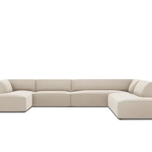 Ruby Velour Panoramic Ecksofa rechts 7 Sitzer Ruby Velour Panoramic Ecksofa rechts 7 Sitzer