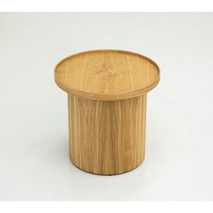 Table basse D.45 cm CASTELLANE placage chene massif Table basse D.45 cm CASTELLANE placage chene massif