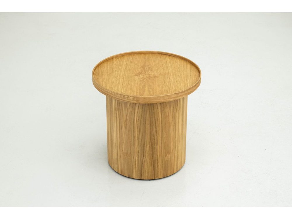 Table basse D.45 cm CASTELLANE placage chene massif