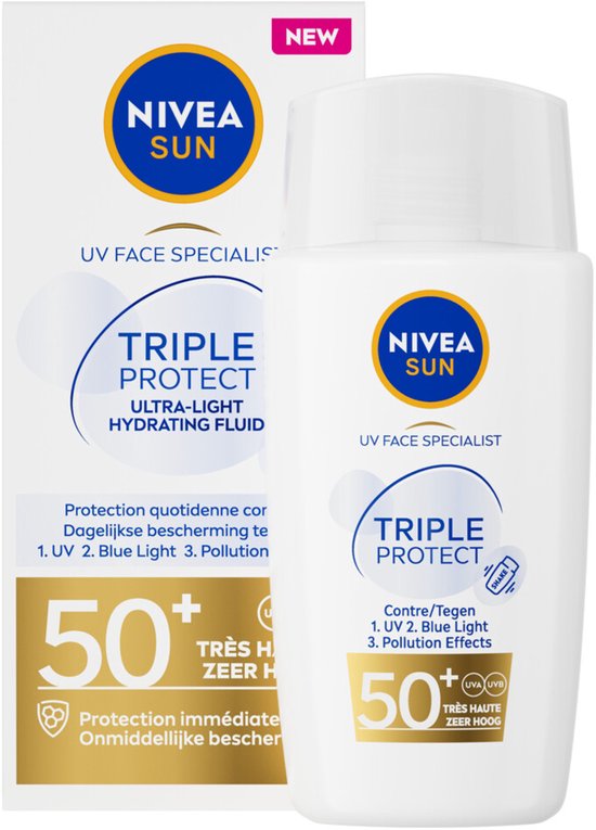 NIVEA SUN Face Triple Protect SPF50+ - 40 ml