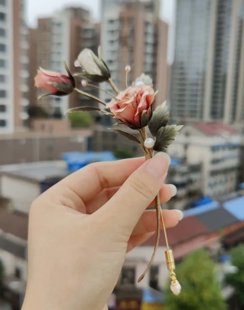 Rose Bespoke Corsage-Silk Corsage(Ronghua) – Image 3