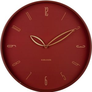 Karlsson Horloge murale Petals – Rouge – Ø40cm – Le fer – Horloge Murale – Scandinave Karlsson Horloge murale Petals – Rouge – Ø40cm – Le fer – Horloge Murale – Scandinave