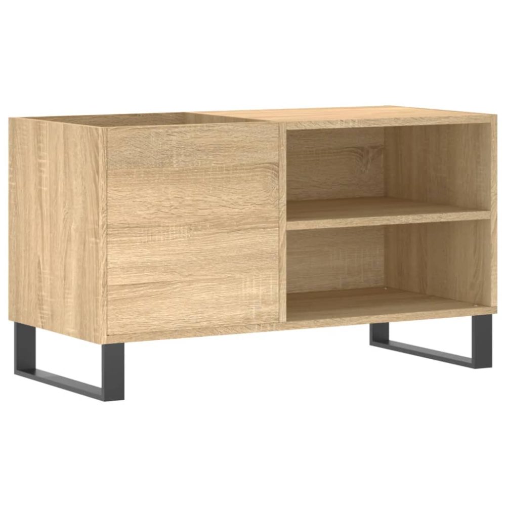 Record Cabinet Sonoma Oak 85x38x48 cm Engineered Wood – Image 2