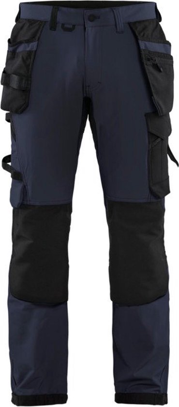 Pantalon de travail stretch 4 directions Blaklader 1522-1645 - Marine foncé / Zwart - C148