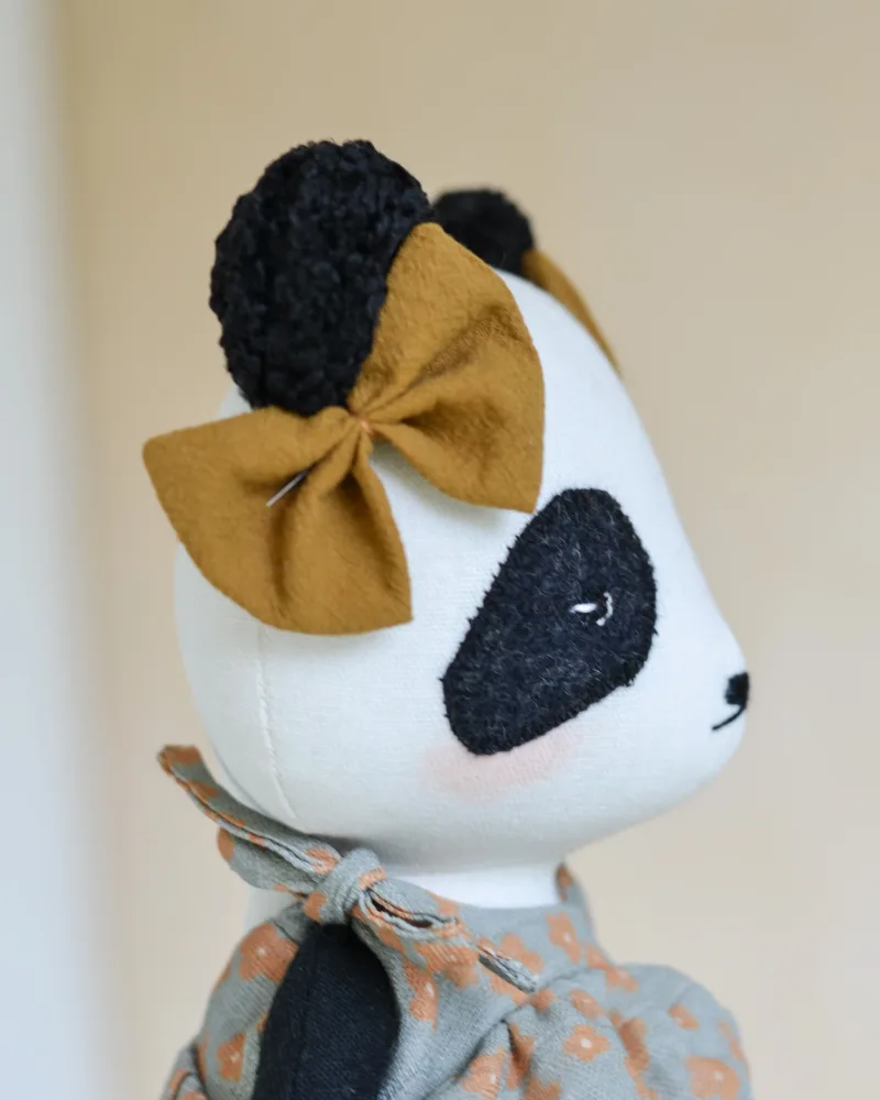 Patron de couture - Poupée peluche Mini ours, panda et lion – Image 2