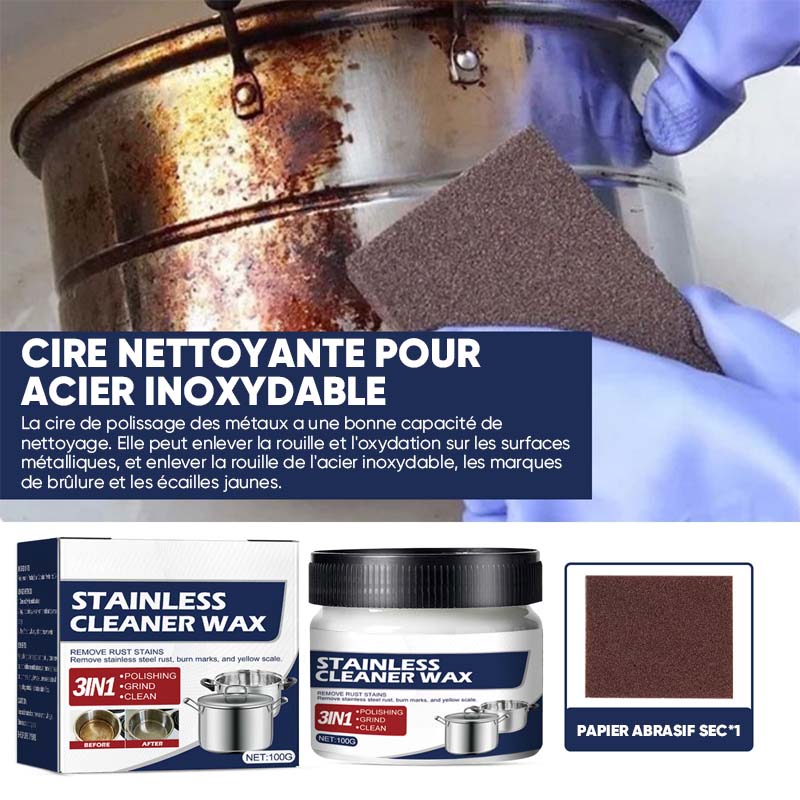 Pâte de nettoyage magique pour l'acier inoxydable – Image 2