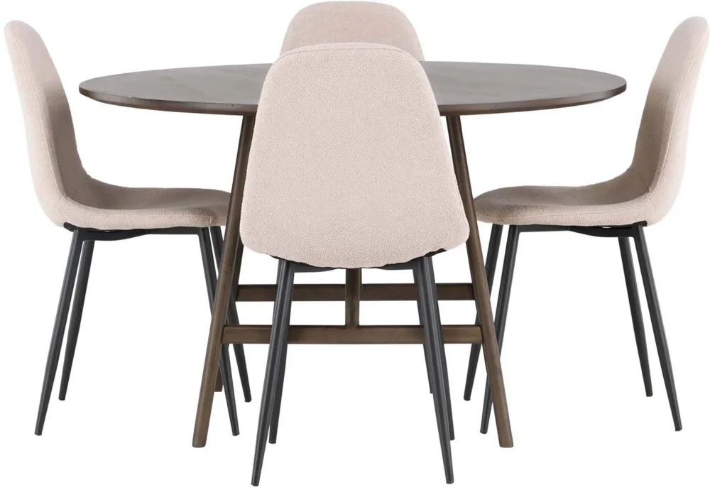 Kaseindon Esszimmerset + Polar ⌀100cm/4St.